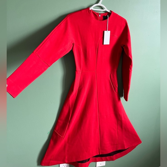 ✨COS NEVER WORN Red cocktail high-low dress✨ - Picture 3 of 8
